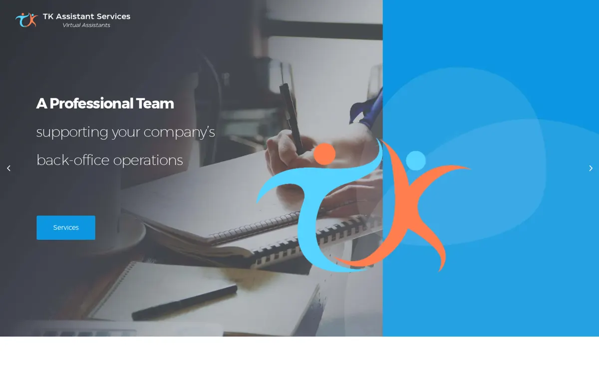 TK Assistant Services website